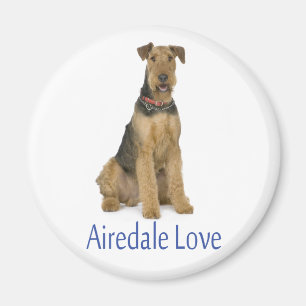Íman Mãe de cachorro fofo amante de cães Airedale Terri