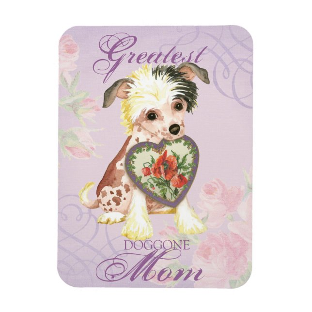 Íman Mãe de Coração Deitada Chinesa (Vertical)