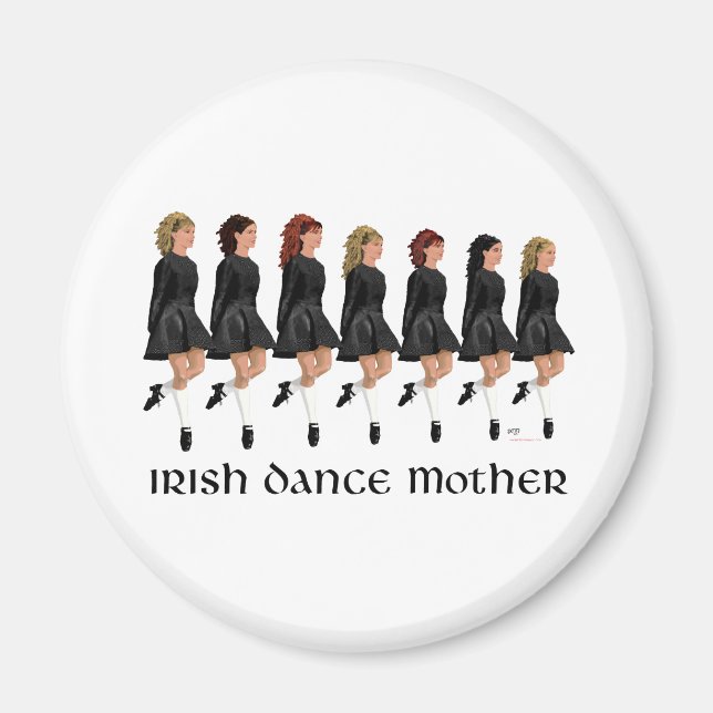 Íman Mãe de Dança Step Irlandesa - Linha de Dançarinos (Frente)