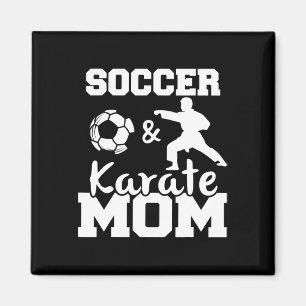 Íman Mãe de Futebol e Karate Funny Jogadora de Futebol 
