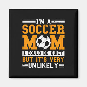 Íman Mãe de Futebol Engraçado Eu Sou Uma Mãe de Futebol