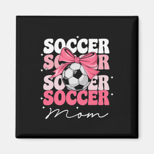 Íman Mãe de Futebol Groovy Coquette Arco Futebol _2