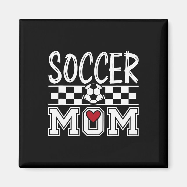 Íman Mãe de Futebol Groovy Mãe de Futebol _1  (Frente)