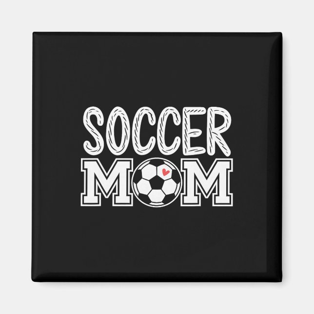 Íman Mãe de Futebol Groovy Mãe de Futebol _2 (Frente)