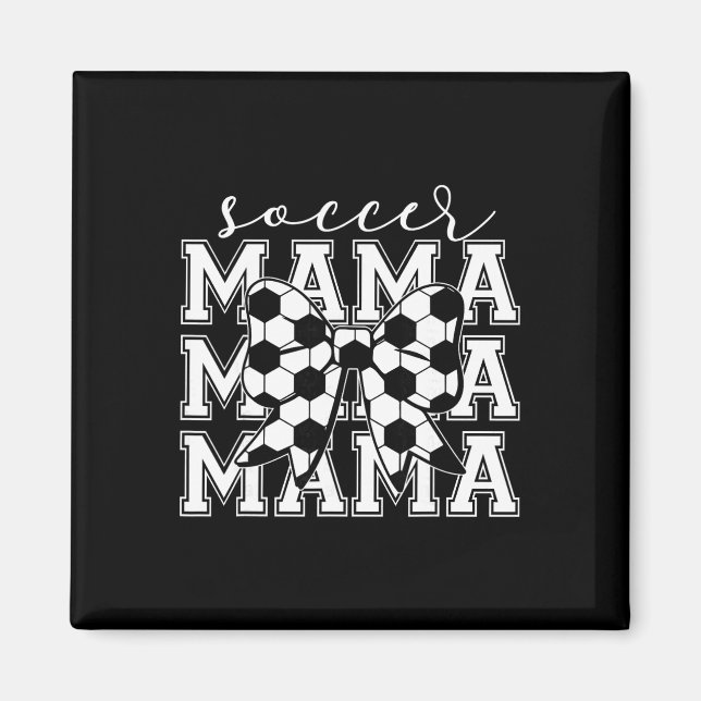 Íman Mãe de Futebol Retrô Groovy Futebol Softll Mãe  (Frente)