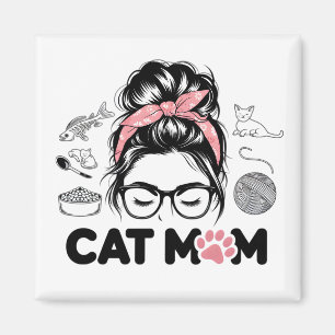Íman "Mãe de Gato" Mulheres Divertidas Amantes de Gatos