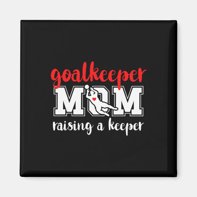 Íman Mãe de goleiro de futebol criando uma mariposa gol (Frente)