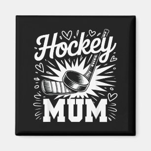 Íman Mãe de Hockey Coração Família Dia das Mães Amante 