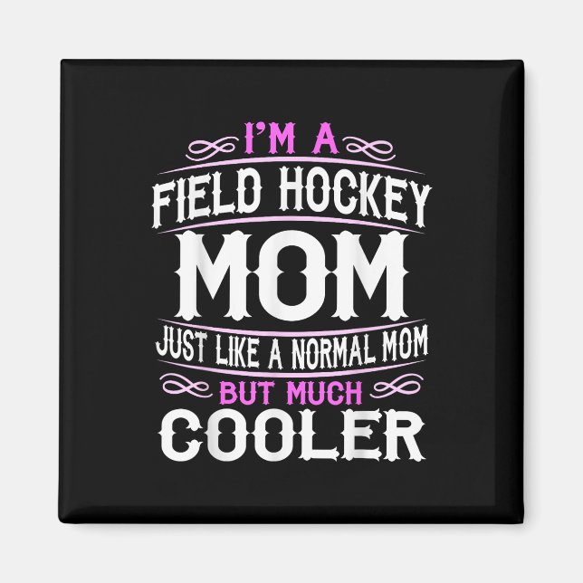 Íman Mãe de Hockey Feminino  (Frente)