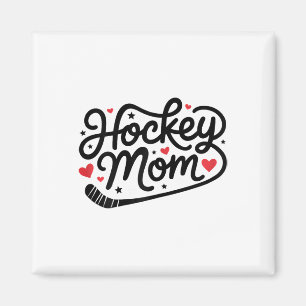 Íman Mãe de Hockey Fofa Jogadora de Hockey Mãe