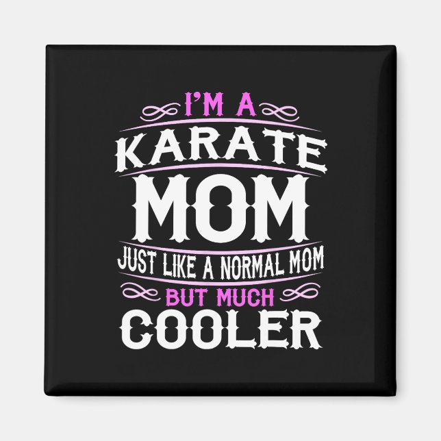 Íman Mãe de Karatê Feminino (Frente)