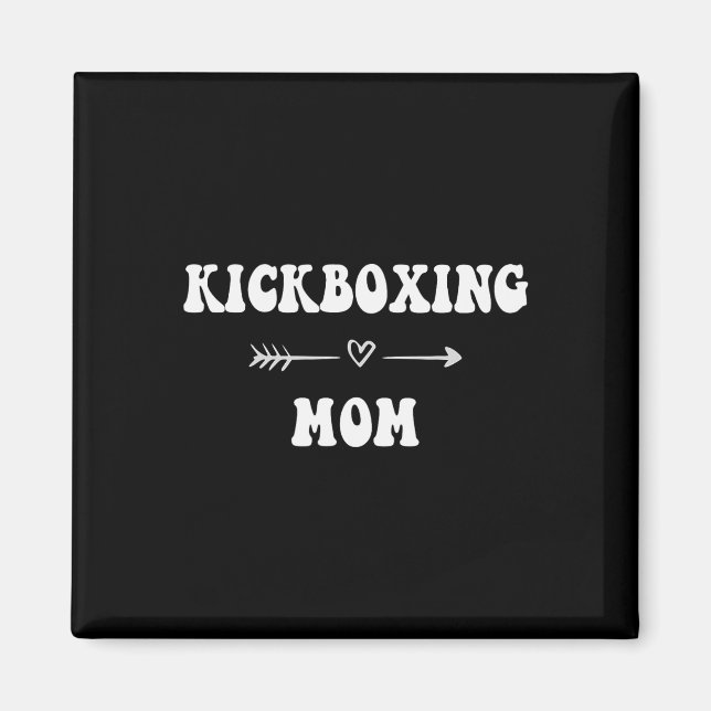 Íman Mãe de Kickboxing Arte Marcial Esporte Chique Mãe  (Frente)
