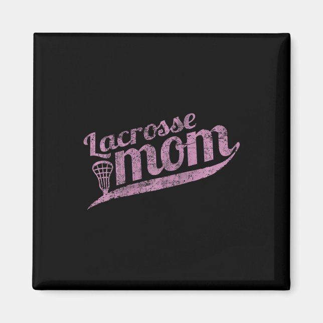Íman Mãe de Lacrosse - Orgulhosa Mãe de Lax (Frente)