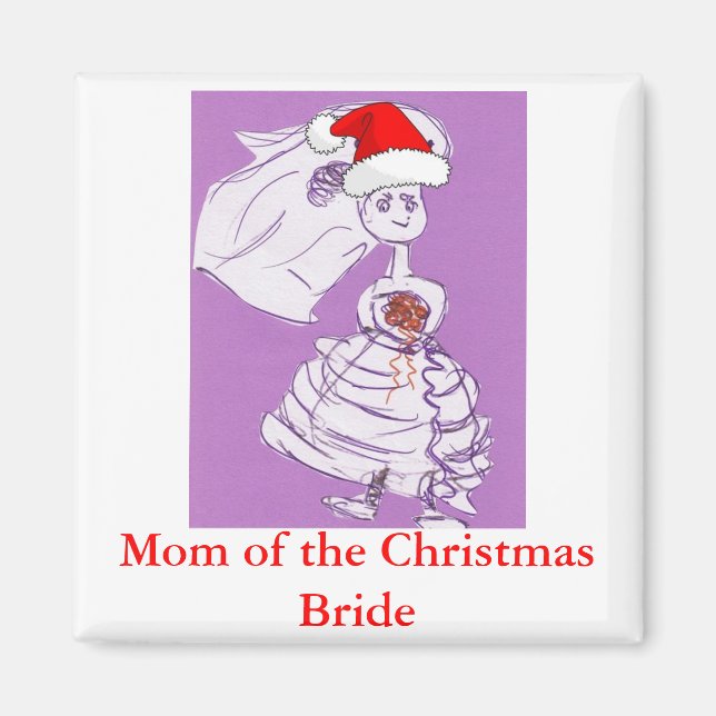 Íman Mãe de Natal da Noiva (Frente)