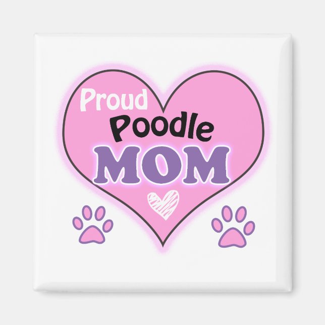 Íman Mãe de Poodle orgulhosa (Frente)