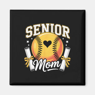 Íman Mãe de Softbol Sênior 2026 Graduada Engraçado Mãe