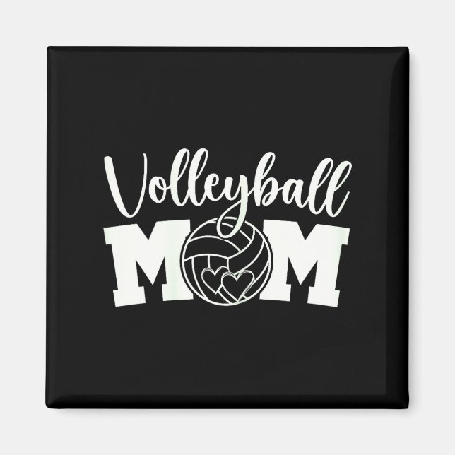 Íman Mãe de vôlei vida de mãe fofa treino de vôleiVo (Frente)