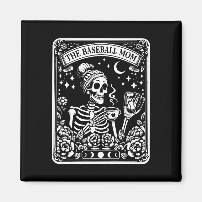Íman Mãe do Beisebol, Placa Tarot, Mãe do Café (Frente)