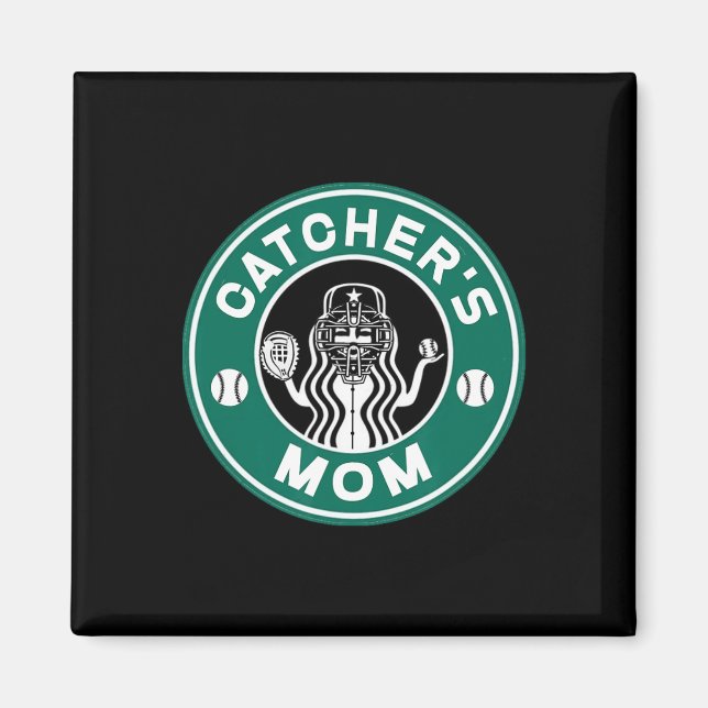 Íman Mãe do Catcher Softll Para Mulheres Mãe do Softll  (Frente)