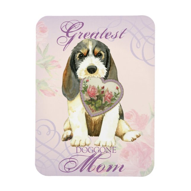 Íman Mãe do Coração PBGV (Vertical)