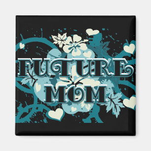 Íman Mãe do Futuro - Corações e Flores