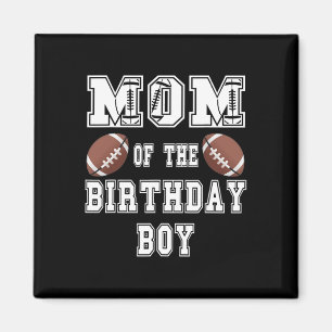 Íman Mãe Do Menino De Aniversário Amante De Futebol Fam
