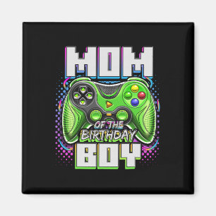 Íman Mãe Do Menino De Aniversário Jogo De Vídeo Combina