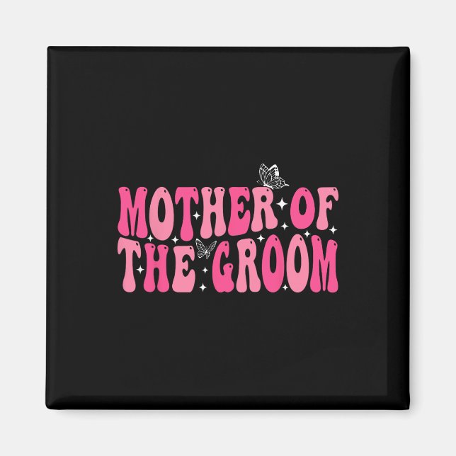 Íman Mãe Do Solteiro De Casamento De Groovy Mãe Pa (Frente)