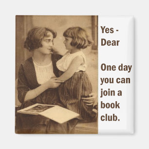 Íman mãe e filha do clube de leitura