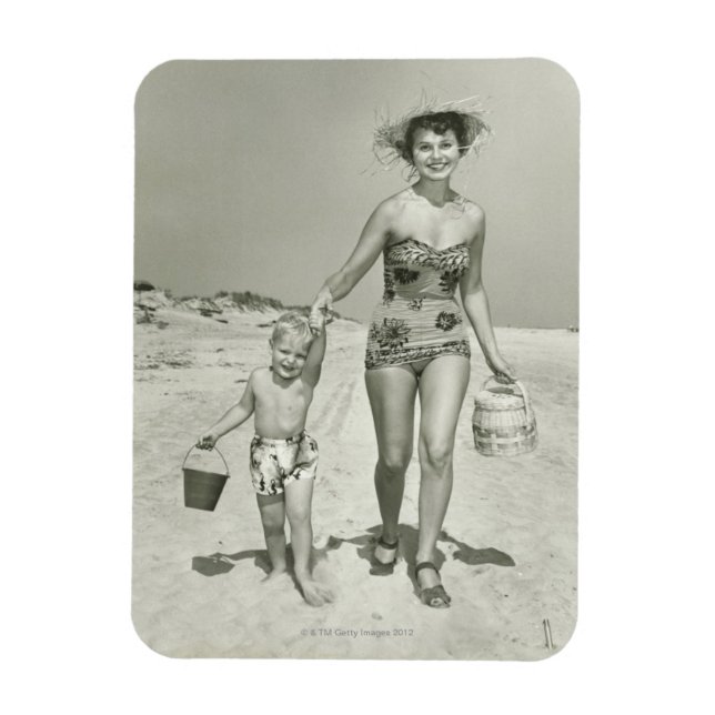 Íman Mãe e Filho Andando (Vertical)