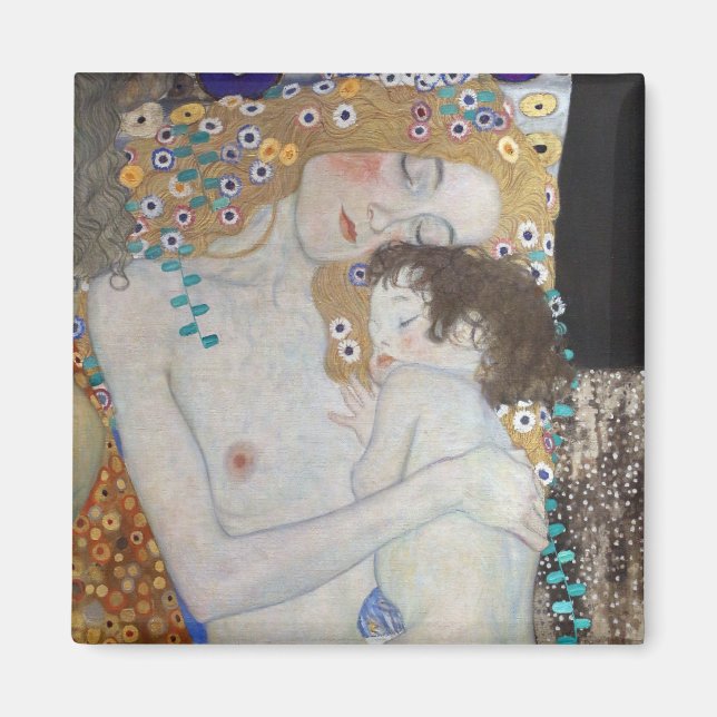 Íman Mãe e Filho de Gustav Klimt (Frente)