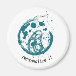 Íman mãe e filho, Magneta standard do círculo de 2¼ pol