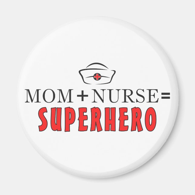 Íman Mãe + Enfermeira = Super-herói (Frente)