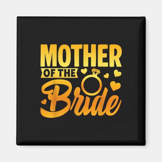 Íman Mãe engraçada da noiva amor materno casamento (Frente)