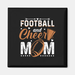 Íman Mãe engraçada de cheerleading Footll e Cheer Mom _