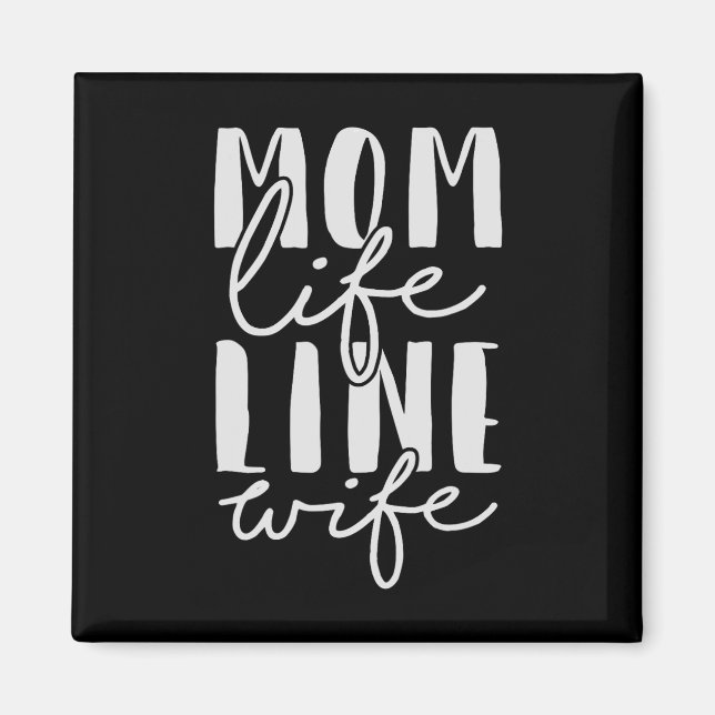 Íman Mãe, Esposa da Linha de Vida Camisa Lineman Dia de (Frente)