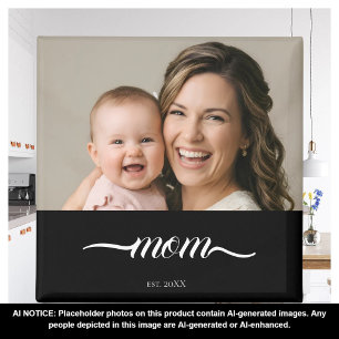 Íman Mãe Estabelecida Ano da Foto Personalizada em Pret