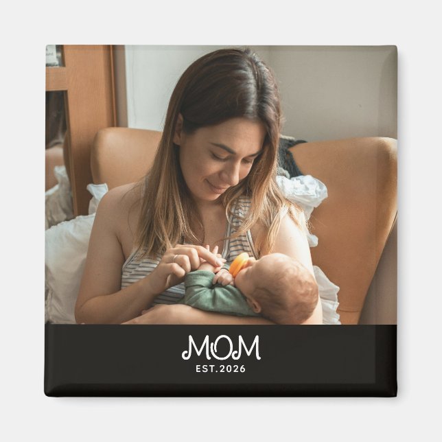 Íman Mãe Estabelecida Foto Dia das Mães (Frente)