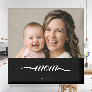 Íman Mãe Estabelecida Foto Personalizada Ano