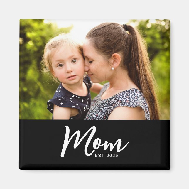 Íman Mãe Estabelecida Ímã de Presente de Foto (Frente)