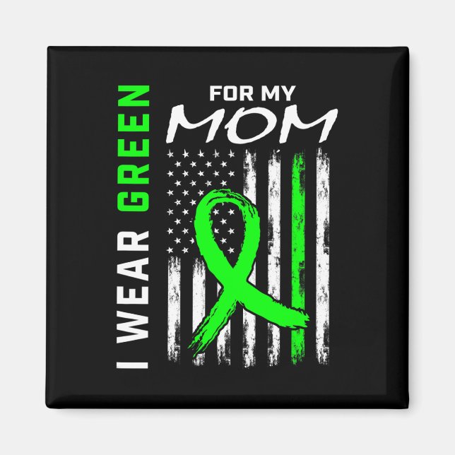 Íman Mãe Eu Visto Verde Para Minha Mãe Doença De Rim Em (Frente)