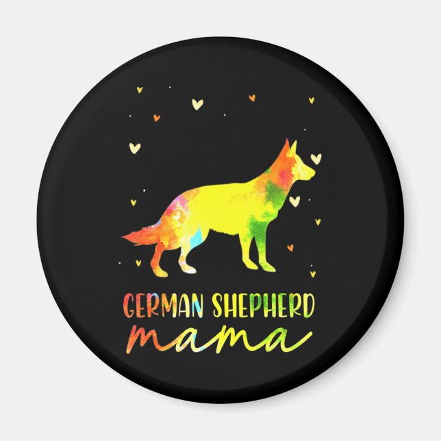 Íman Mãe German shepherd Colorida (Frente)