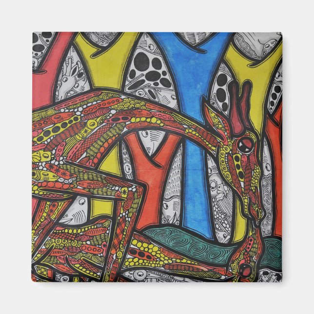 Íman Mãe Giraffe (Frente)