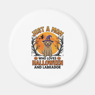 Íman Mãe Labrador Halloween Design Vintage de Cachorro_