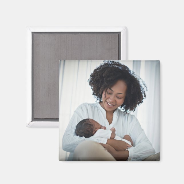 Íman Mãe Mãe Família Bebê Personalizar Foto (Front/Back)