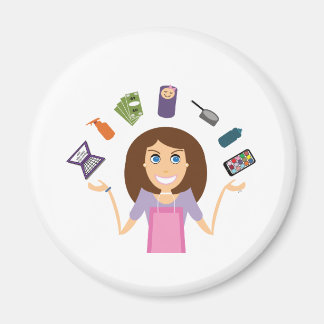 Íman Mãe malabarista (Brunette)