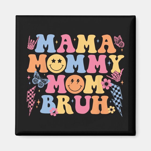 Íman Mãe Mamãe Mãe Bruh Feliz dia de as mães Mulheres M (Frente)