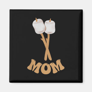 Íman Mãe marshmallow feliz campista 1º aniversário acam