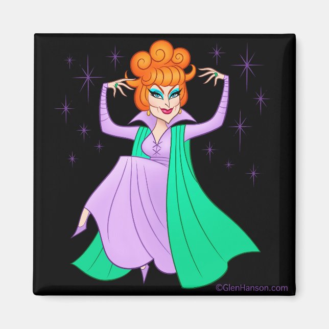 Íman "Mãe Meddlesome" Magnet Quadrado de Glen Hanson (Frente)