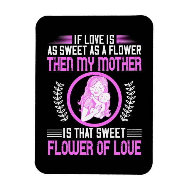 Íman Mãe - Minha Mãe é Flor Doce de Amor (Vertical)